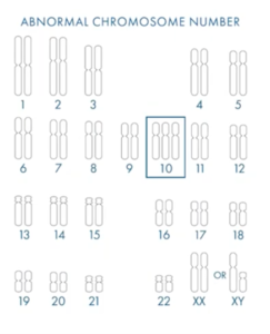 abnormal chromosome number